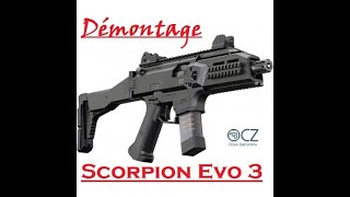 Tuto  CZ Scorpion Evo 3 démontage [upl. by Sylvia]