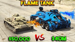 GTA 5  CHEAP FLAME TANK VS EXPENSIVE FLAME TANK WHICH IS BEST [upl. by Rosanna]