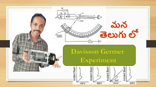 Davisson Germer Experiment in Telugu  Davisson Germer Experiment Theory  DrRaheem Ahmed [upl. by Aninaj977]