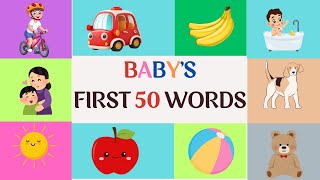 Babys First Words  Learn to Talk for Babies  Toddler video [upl. by Ylekalb]