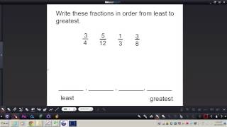 Comparing amp Ordering Fractions and Mixed Numbers [upl. by Grimona]