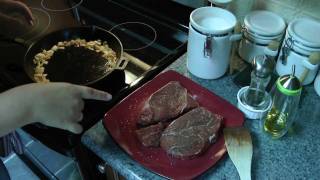 Oct 3 2011 Braised Cross Rib Steaks with Garlic Mashed Potatoes [upl. by Ahsias645]