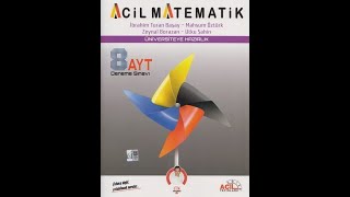 Acil Yayınları AYT Matematik 8 li Deneme Sınavı [upl. by Droffig384]