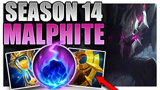 SEASON 14 MALPHITE SUPPORT GAMEPLAY GUIDE [upl. by Eek]