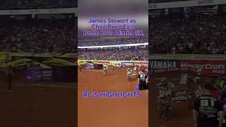 James Stewart and Chad Reed battle 2011 Atlanta supercross [upl. by Yager]