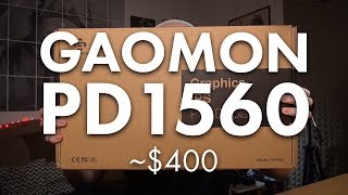 AMAZING Drawing Display  Gaomon PD1560 Review [upl. by Naerda]