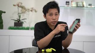 unboxing dan review Sony WF SP700N by Irpan MadGenius  SonyStyle [upl. by Yenots]