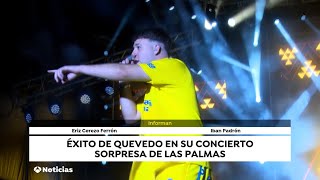 VIDEO  Quevedo sorprende con un concierto sorpresa en Gran Canaria [upl. by Nedac]