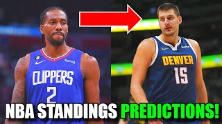 NBA Standings Predictions For Eastern amp Western Conference [upl. by Kora]