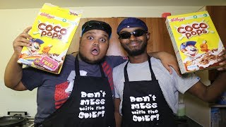 COOKING WITH CHUNKZ ft DARKEST MAN  HOW TO MAKE CEREAL [upl. by Minsat222]