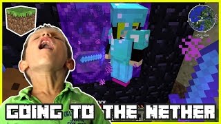 Going to the Nether  Minecraft [upl. by Akiner]