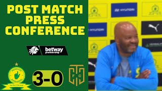 Mamelodi Sundowns 30 Cape Town City  Coach Manqoba Mngqithi’s post match press conference [upl. by Reneta]