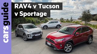 RAV4 vs Tucson vs Sportage 2020 comparison review [upl. by Maitland697]