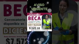 📌🤑¡Es tu oportunidad La Beca mensual de 7572 que podrás solicitar a partir del 1 de diciembre [upl. by Yttak312]