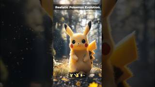 Realistic Pokemon Evolution  Pikachu  Dragonite pokemon pokemoncommunity shorts pikachu [upl. by Atiuqrehs]