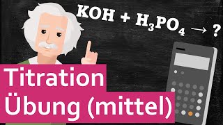 Übung mittel Titration von Phosphorsäure mit Kalilauge [upl. by Vod971]