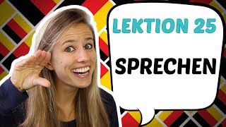 GERMAN LESSON 25 Learn the verb TO SPEAK in German 🗣 [upl. by Peedsaj]