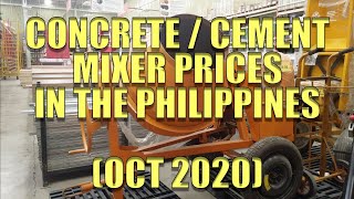 Concrete  Cement Mixer Prices In The Philippines Oct 2020 [upl. by Gambrill]