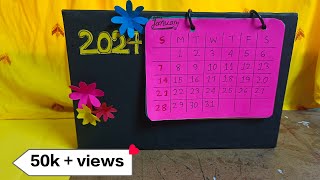 How To Makeing Desk Calendar At Home  DIY Calendar 2024  Paper Calendar Making Idea 2025 [upl. by Blalock436]