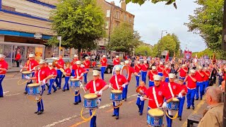 Rutherglen Bluebell Flute Band  Relief of Londonderry Glasgow Clubs parade 17thAugust 2024 [upl. by Erickson]