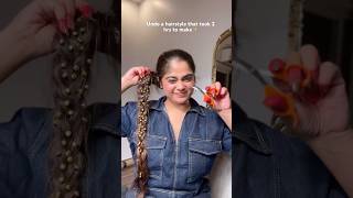 Undo a hairstyle ✨ youtube shortsvideo hack [upl. by Attelra]