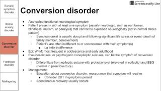 Somatic symptom and factitious disorders [upl. by Gavrah153]