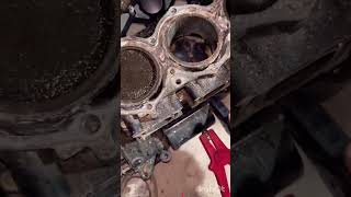 Engine cylinder piston cleaning easily shorts video trnding [upl. by Morten]