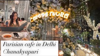 An evening in Delhi Parisian cafe in Chanakyapuri Japanese food in gurgaon cafe de flora [upl. by Enad]