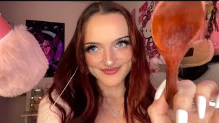 ASMR  Wooden Spoon Trigger🥄💋Eating Your Face❤️ [upl. by Swehttam831]