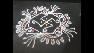 swastik new rangoli design [upl. by Euqinor]