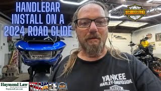 How to install handlebars on a 2024 Road Glide [upl. by Cartwell816]