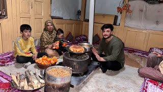 From Tree To Table  Persimmons Harvest And Make A Cake In Traditional Wood Burning Stove [upl. by Herman]