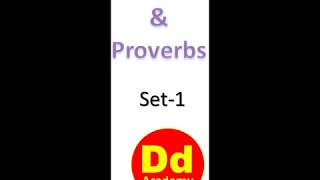 Idioms amp Proverbs Set 1 20 Numbers 348 to 367 [upl. by Bast522]