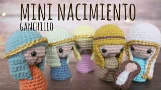 CÓMO TEJER MINI NACIMIENTO  PESEBRE  BELÉN  Ganchillo Crochet  Lanas y Ovillos [upl. by Riobard]