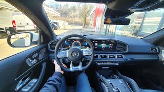 New Mercedes GLE 53 AMG Coupe 2022 Test Drive POV [upl. by Norvol80]