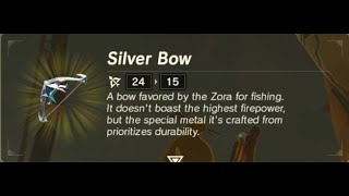 Silver Bow Zora  Weapon Location  Zelda BOTW [upl. by Anel]