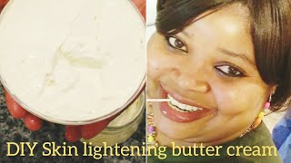 HOW TO MAKE SKIN LIGHTENING BODY BUTTER CREAM  SUPER EFFECTIVE SKIN HEALING LIGHTNER [upl. by Schell733]