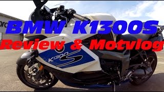 BMW K1300S HP Review Motovlog and ZX14R amp Hyabusa racing [upl. by Ardeen]