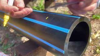 HOW TO INSTALL AN ELECTROFUSION COUPLER ON 125MM POLY PIPE [upl. by Saturday466]