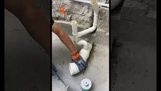 Bathroom drainage pipe renovation constructionplumbingdrainage [upl. by Nylessej]