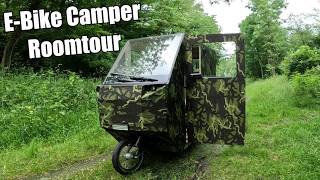 Roomtour EBike Tarn Trike Camper  Velocar V2 vorstellen  das kleinste Wohnmobil der Welt [upl. by Ellenhoj245]