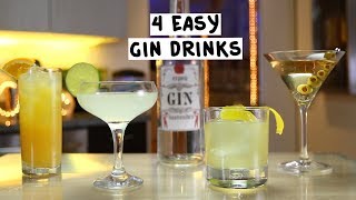 Four Easy Gin Drinks [upl. by Lenci79]