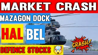 Best Defence Stocks to buy after market crash  Hal bel mazagon dock latest news [upl. by Eleahcim543]