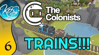 The Colonists Ep 6 BUILDING BIG  Scenario 5 Trains  Lets Play Gameplay [upl. by Suiravat]