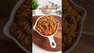 Healthier version  Creamysaucy pasta ♥️ pasta redsaucepasta healthyrecipes highproteinrecipes [upl. by Yahsat]