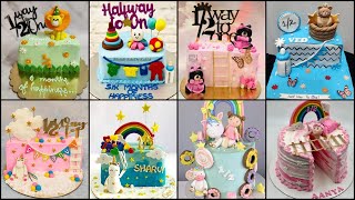 🌈6 Month Birthday Cake Ideas 2024Half Months Birthday Cake DesignBirthday CakeHalf Birthday Cake [upl. by Assirehc]