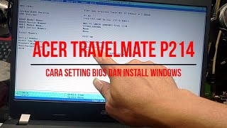 CARA INI JARANG SEKALI DI KETAHUI OLEH ORANG LAIN SETTING BIOS DI ACER TRAVELMATE P214  SERVICE10 [upl. by Dahsar]