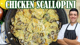 Chicken Scallopini  Easy Italian Chicken Recipe for Dinner by Lounging with Lenny [upl. by Swanhilda]