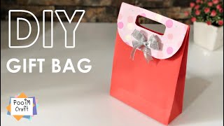 DIY PAPER GIFT BAG  Easy making [upl. by Eveline685]