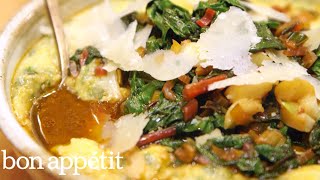 Carla Makes Healthy Weekday Polenta With Greens  Bin It To Win It  Bon Appetit [upl. by Shayn]